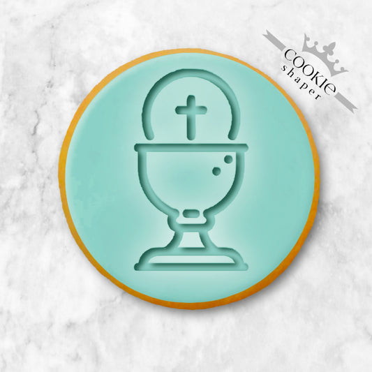 Cookie Stamp and Cookie Cutter Embosser | Chalice First Holy Communion