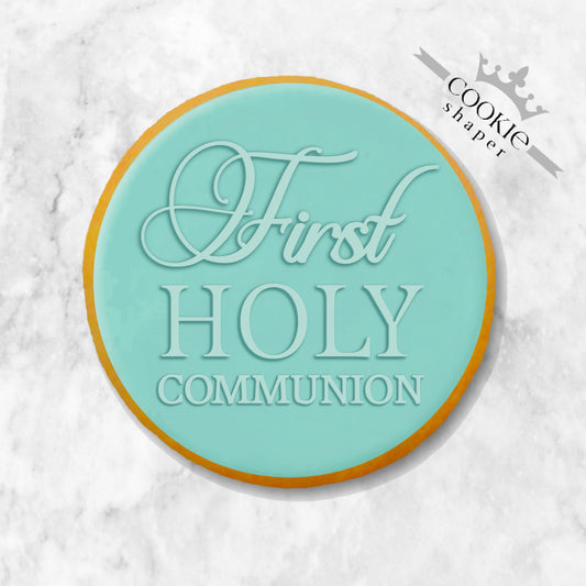 Cookie Stamp and Cookie Cutter Reverse Embosser | First Holy Communion