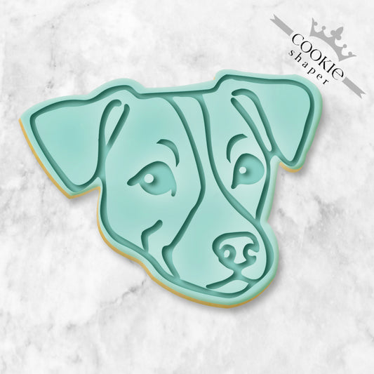 Cookie Stamp and Cookie Cutter Embosser- Jack Russell Cutter Shaped