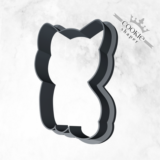 Cookie Cutter and Cookie Stamp - Cute Sitting Cat, Bisquit Embosser