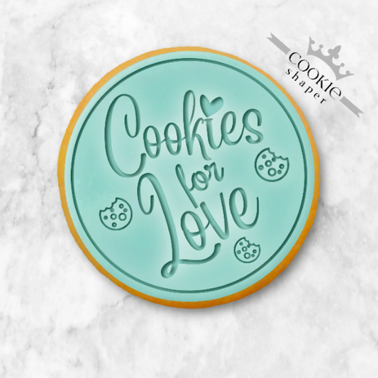 Cookie Stamp Embosser - Valentines, Cookies For Love by Cookie Shaper