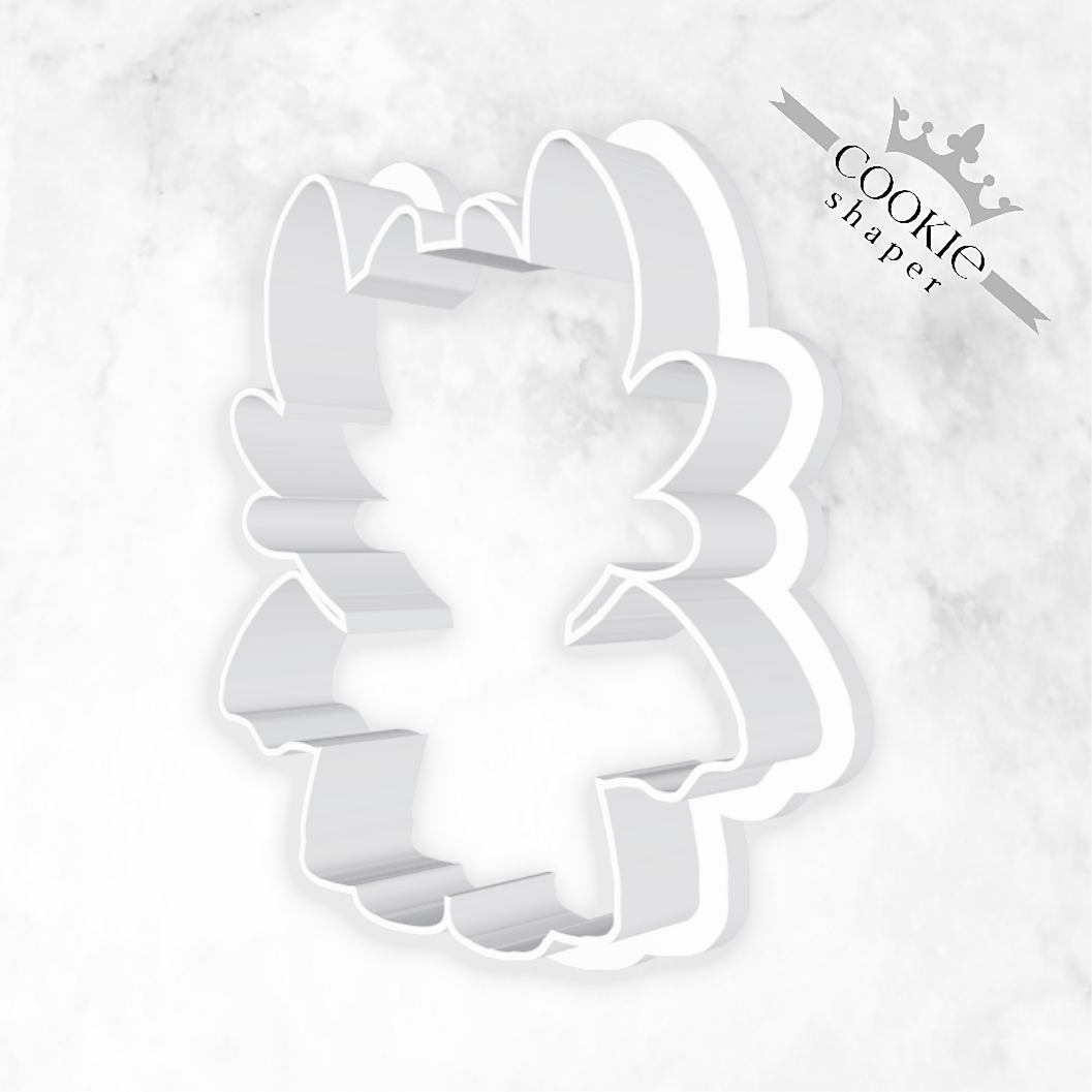 Cookie Cutter and Cookie Stamp - Birthday, Cute Baby Dragon, Bisquit Embosser Custom