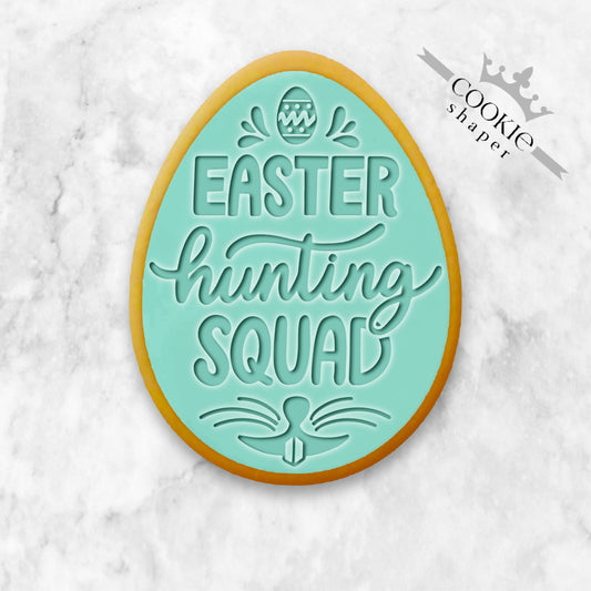 Easter Cookie Stamp and Cookie Cutter Custom - Easter Egg Hunting Squad